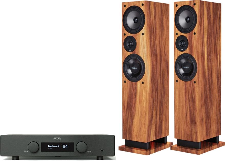Hegel H120 czarny) + Response DT8 wiśnia)