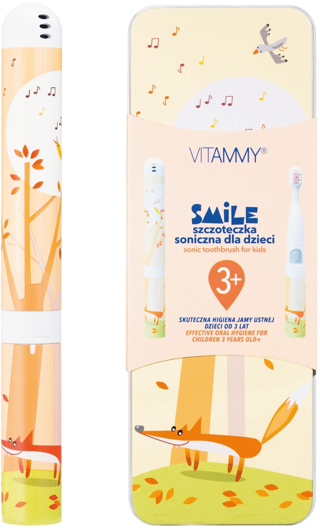 VITAMMY VITAMMY Smile lisek Szczoteczka soniczna dla dzieci z zębami mlecznymi 3 +