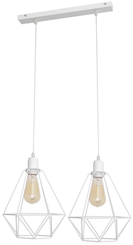 Helam Żyrandol KARO 2xE27/60W/230V biały