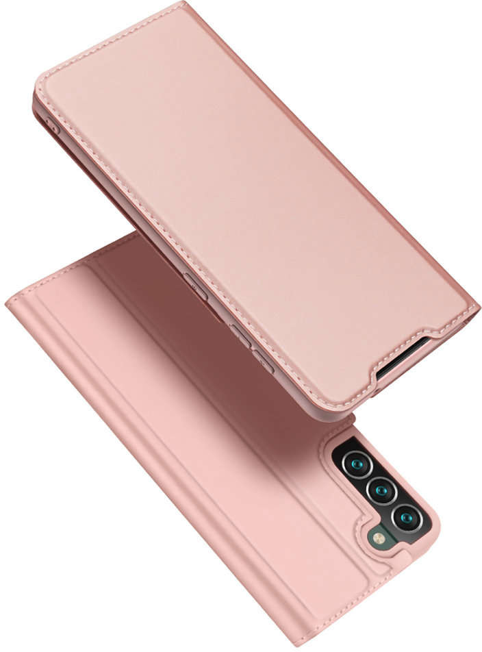 Dux Ducis Etui ochronne z klapką Skin Pro skórzane do Samsung Galaxy S22 Plus Różowe 12396X7