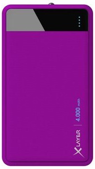 Xlayer Powerbank Colour Line Purple 4000mAh 215856