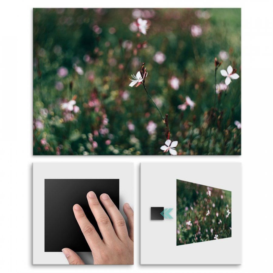 Pix4home Plakat metalowy dzikie kwiaty L POS-L-01404