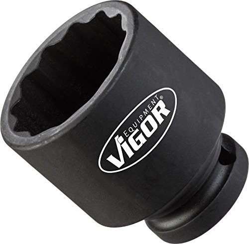 Vigor Wewnętrzny mechanizm czteroklinowy i nasadka do klucza nasadowego, krótkie, 12,5 MM (1/2 cala), 50 MM, 1 sztuka, v4477