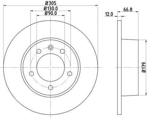 HELLA PAGID Tarcza hamulcowa PAGID 8DD355108-291