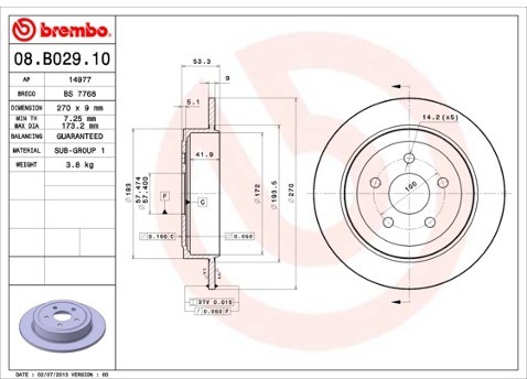 BREMBO 08.B029.10