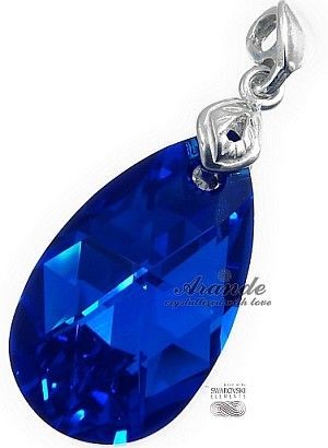 Swarovski Arande Najnowsze Naszyjnik Blue Comet Srebro 3460422488