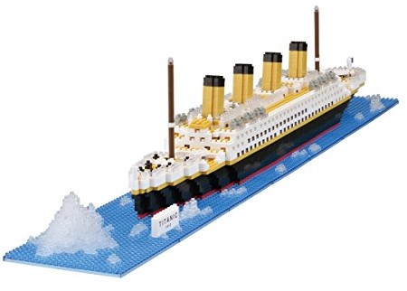 Unbekannt Znane Nanoblock NB-021 Mini wstawki 3d puzzle  Tytanowy