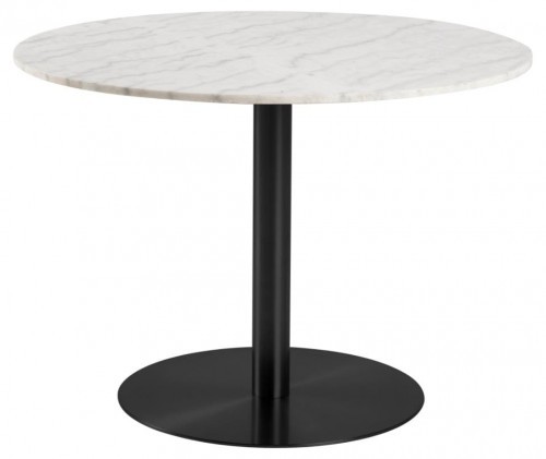 Actona Stół Corby 105cm biały-czarny 20134