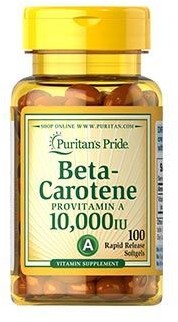 Puritans Pride Beta - Karoten 10 000 IU / 100 kaps