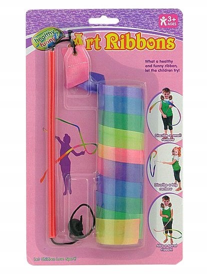 Wstążka taśma szarfa gimnastyczna akrobatyka eduka