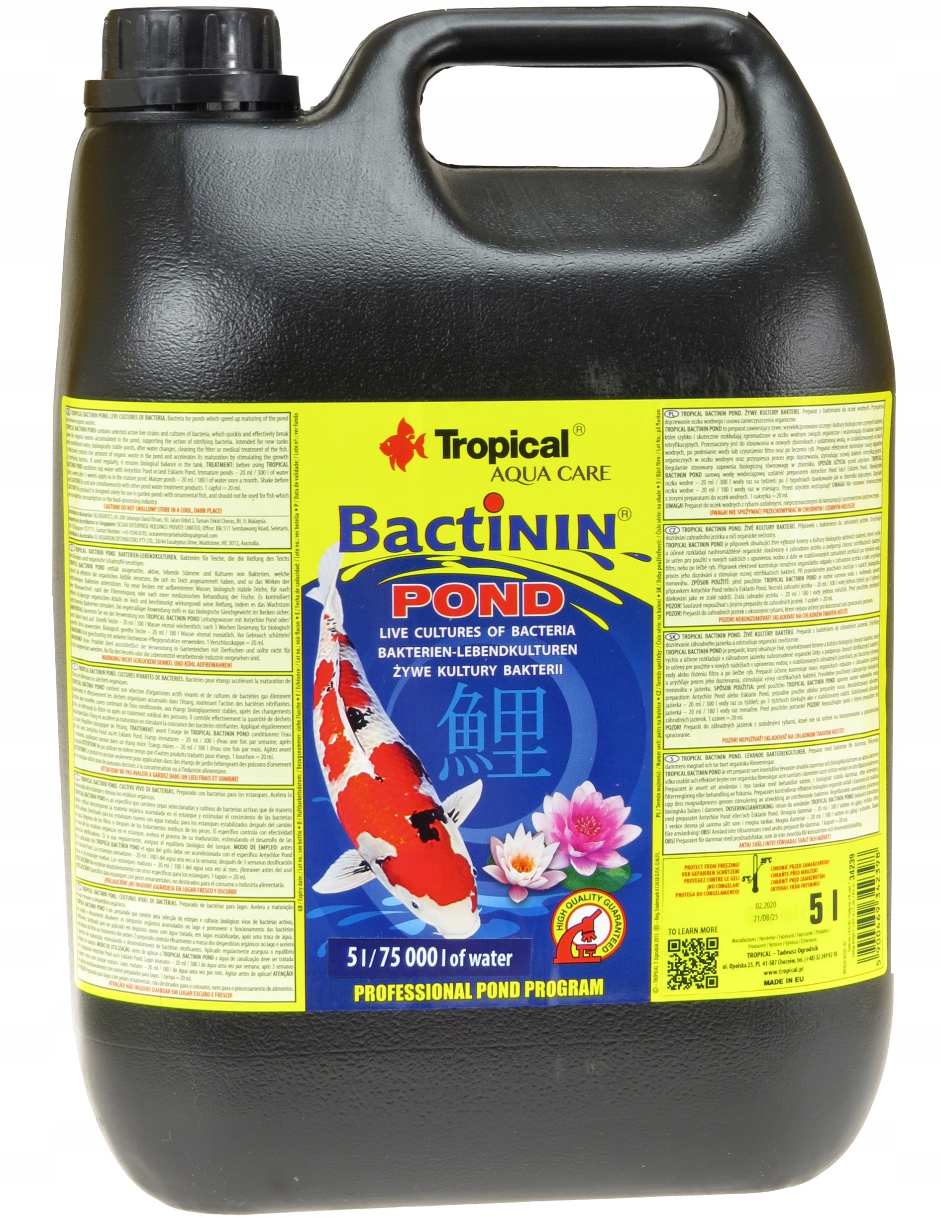 Tropical Bactinin Pond 2L Bakterie Do Oczka Wodneg