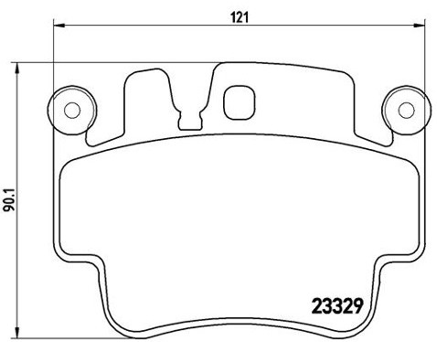 BREMBO Zestaw klocków hamulcowych, hamulce tarczowe P 65 009
