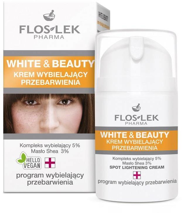Flos-Lek White & Beauty krem wybielający przebarwienia 50ml 100130-uniw