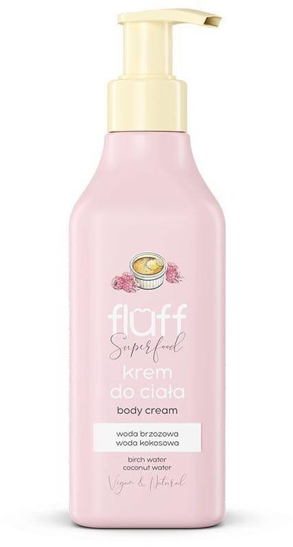 Fluff Fluff Superfood Body Cream krem do ciała Creme Brulee z Malinami 200ml 93064-uniw