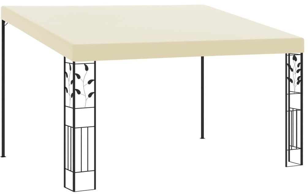 vidaXL Altana przyścienna, 4 x 3 x 2,5 m, kremowa 47998