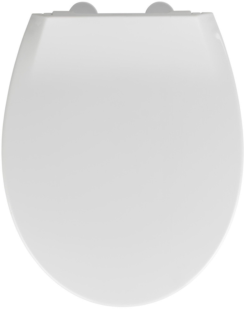 WENKO Biała deska sedesowa wraz z nakładka dla dziecka wolnoopadająca łatwy montaż Fix-Clip deska dla dzieci zestaw kolor biały B07FP1X869