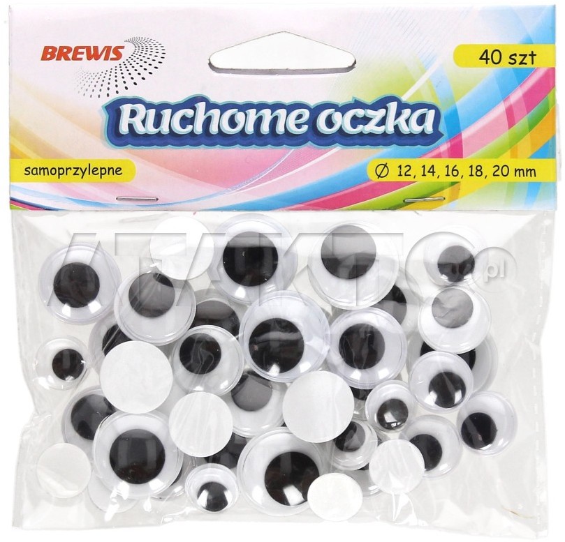 Brewis Oczka ruchome mix 12/20 (40) VB8348