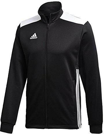 Adidas dziecięca kurtka poliester regista 18 - 152 czarny/biały B0798DYKKS