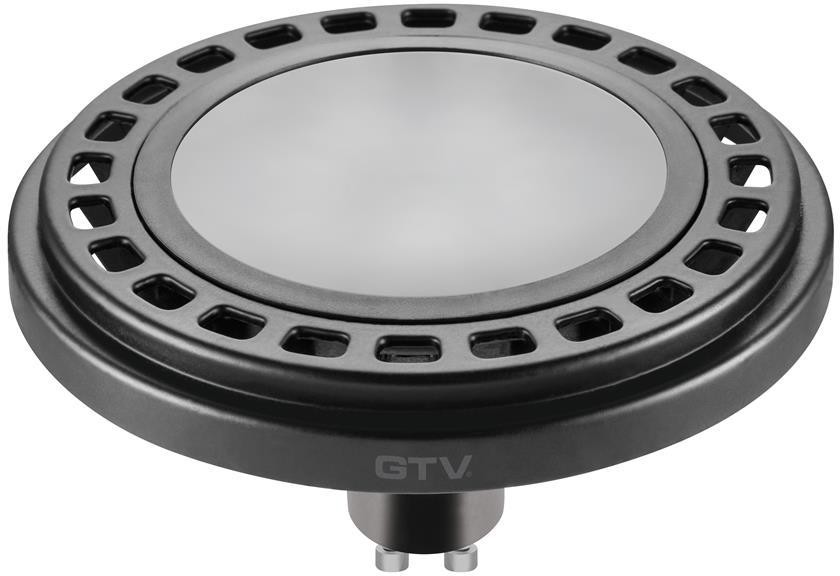 GTV Żarówka LED ES111 GU10 12W NW 120st neutralna czarny 65mm LD-ES11101-40