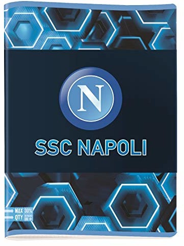 SSC Napoli Ssc Napoli Notatnik 5M A4 Maxi 96/100 zestaw do szkoły, 30 cm, niebieski/biały 5D9001903 _5M