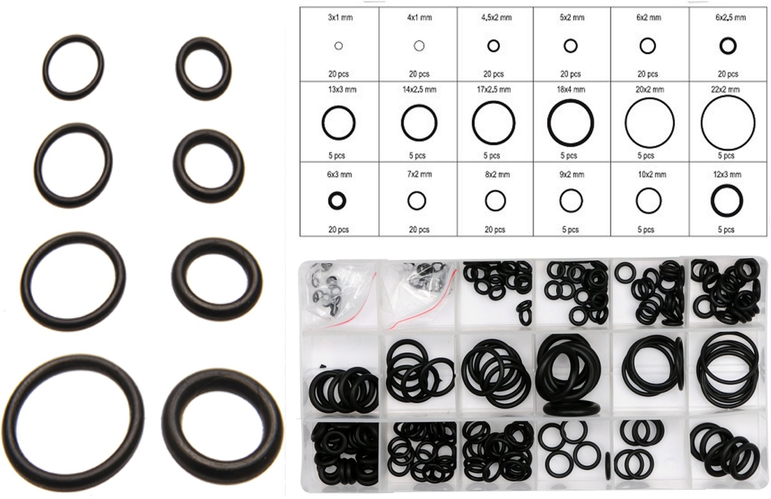 O-ring Oringi Uszczelka Oring Gumowy 225 Szt.