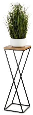 HowHomely Kwietnik stojący 70 cm z blatem Dąb LOFT DD.15512