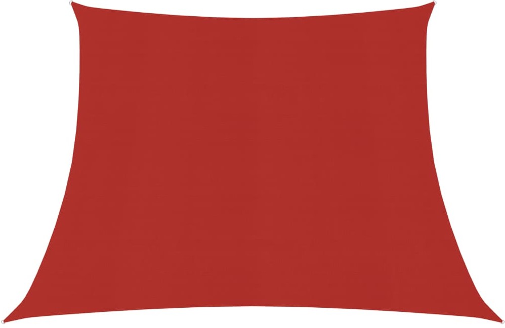 vidaXL Żagiel przeciwsłoneczny, 160 g/m, czerwony, 4/5x4 m, HDPE vidaXL