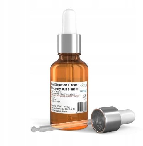 Śluz Ślimaka 100% Naturalny Ekstrakt aż 30ml Pipet