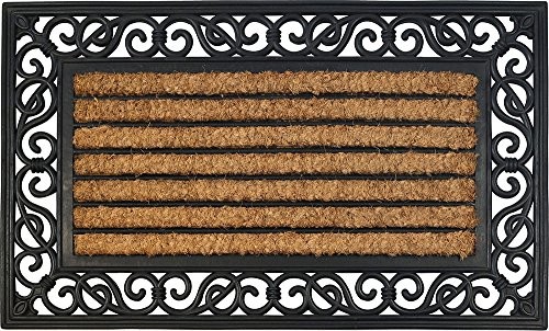 ID MAT ID matowa 4575 Coral 85016 dywan prostokątny naturalny materac z rdzeniem kokosowa mata na podłogę/guma beż 75 x 45 x 1,8 cm CORALN4575REC85016