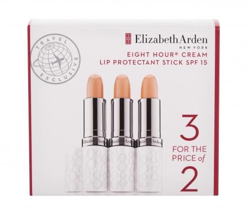 Elizabeth Arden Eight Hour Cream Lip Protectant Stick SPF15 zestaw Balsam do ust 3 x 3,7 g dla kobiet