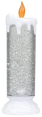 Grundig świeca bożonarodzeniowa-z 2 diodami LED, plastik, zmiana koloru-niebieski, zielony, liliowy, 8.5 x 8.5 x 25 cm 06741