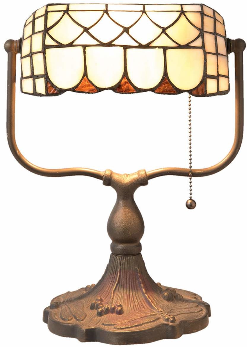 Clayre&Eef MATEA - lampa bankierska w stylu Tiffany
