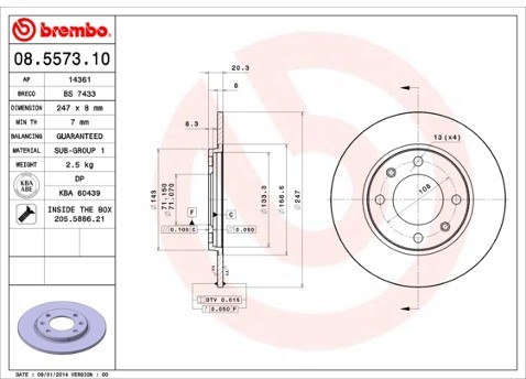 BREMBO 08.5573.10