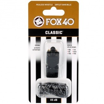 Fox Gwizdek sędziowski 40 Classic Safety czarny 9903-BLACK
