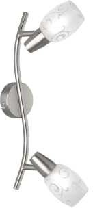 Trio RL Colmar R80022007 plafon lampa sufitowa 2x28W E14 nikiel mat / transparentny