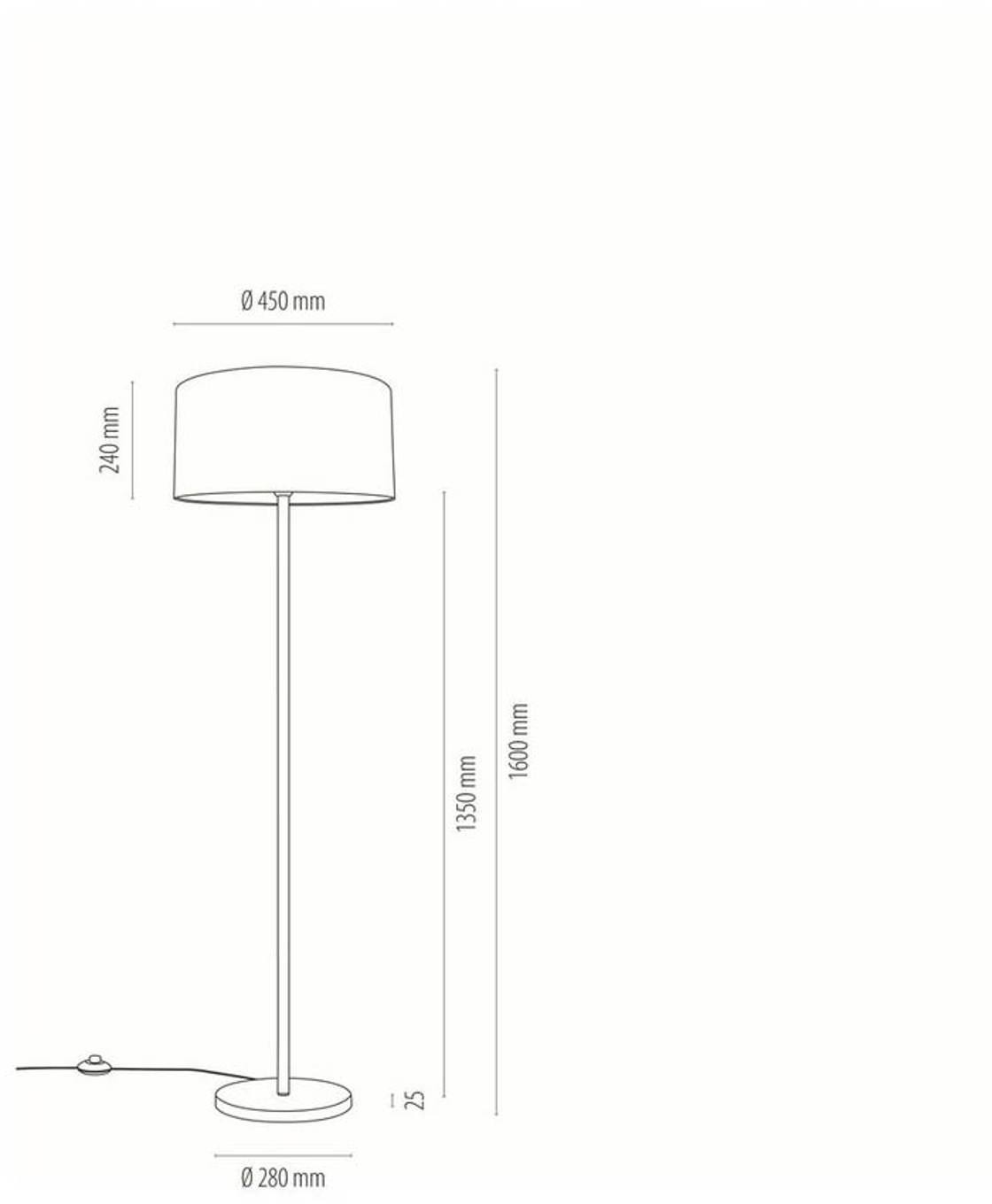 Euluna Lampa stojąca Pfau,  45 cm, zielona