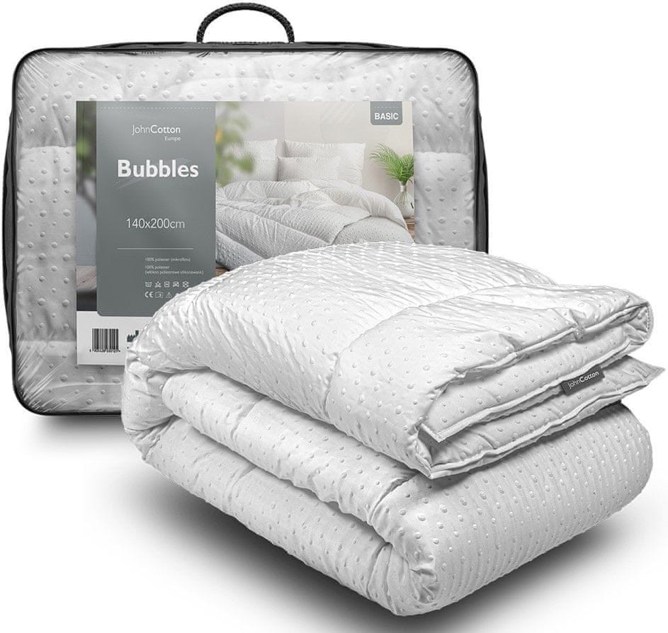 WEBHIDDENBRAND WEBHIDDENBRAND kołdra całoroczna przeszywana BUBBLES 140x200 cm z subtelnym wzorem