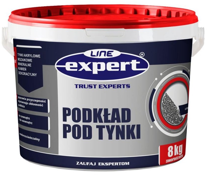 EXPERT LINE Podkład pod tynki mozaikowe Expert Szary 8 kg