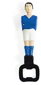 Doiy doiy dyfoosbbl foos ball bootle Opener, otwieracz do butelek, 6,5 x 16 x 2 cm, aluminium, niebieski DYFOOSBBL