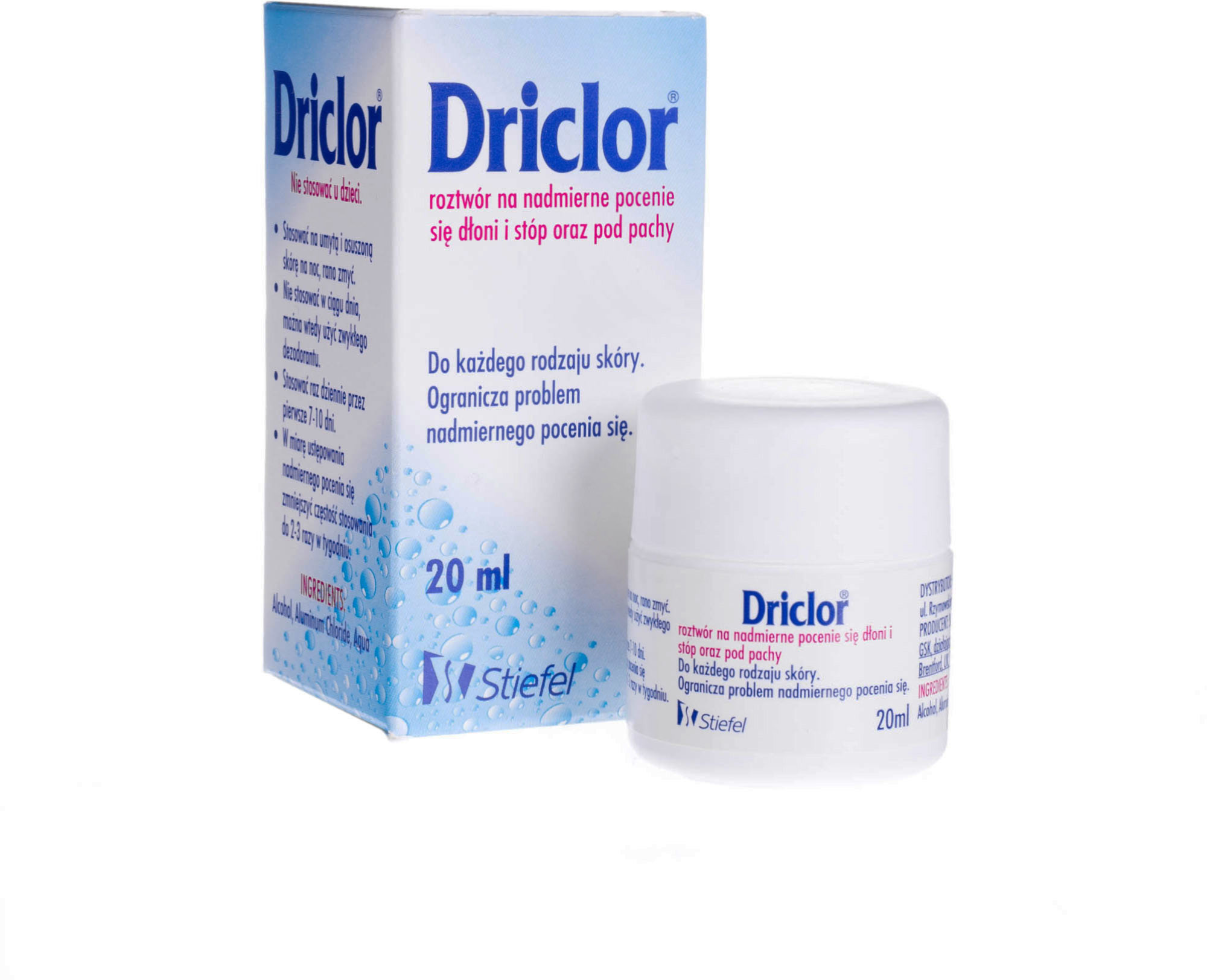 Stiefel Driclor roztwór przeciw nadmiernej potliwości 20ml