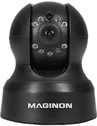 Maginon ID-1  Video aparat do monitorowania o 330 ° i 90 ° obrotu kamery do głowy, do 15 meter w nocy, kamera monitorująca soczewka na podczerwień  czarny 00180