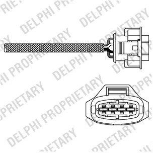 DELPHI Sonda lambda DELPHI ES20283-12B1