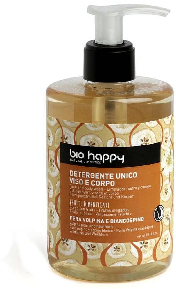 Bio Happy Happy Pielęgnacja ciała Żel do mycia twarzy i ciała Dzika Gruszka & Głóg 300 ml