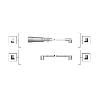 MAGNETI MARELLI Zestaw przewodów zapłonowych MAGNETI MARELLI 941319170065