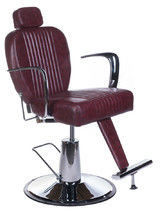 Barbiero Fotel barberski OLAF BH-3273 Wiśniowy BH-3273/180