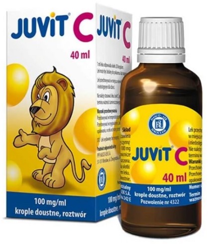 Juvit C 100mg/ml Krople Doustne 40 ml