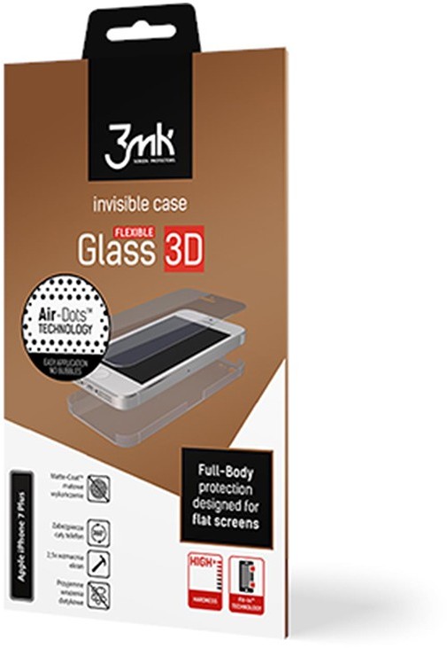 3MK FOLIA CERAMICZNA FLEXIBLE GLASS 3D IPHONE X/10 (71395)