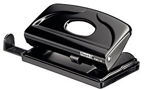 Leitz 21835311 dziurkacz FMC10, metalowym, 10 arkuszy, czarny 7313468353117