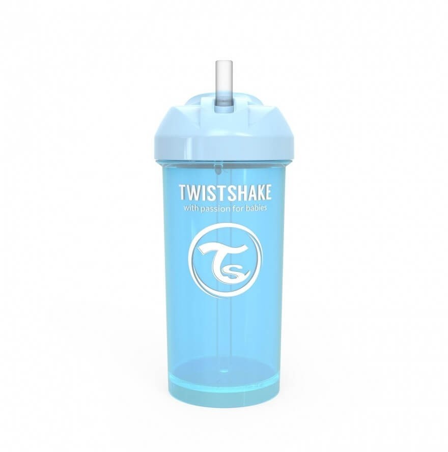 Twistshake Twistshake Kubek niekapek ze słomką Niebieski - 360 ml TWIST897