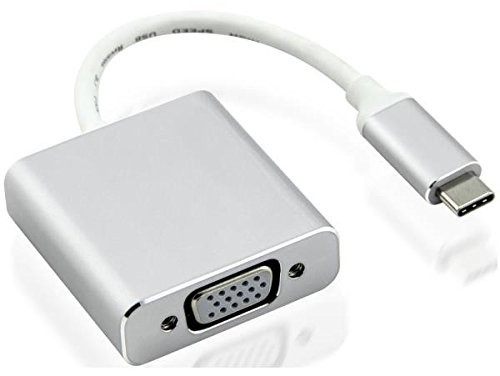 Nilox Nilox USB Type-C  VGA M/F USB typu C VGA srebrny  adapter do kabli (USB, VGA, męski/żeński, srebrny) NX080200122